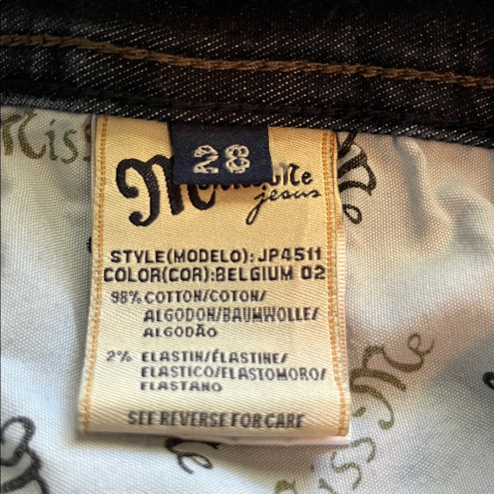 Miss Me Rivet Studded Pockets Low Rise Bootcut Size 28 - Picture 10 of 16